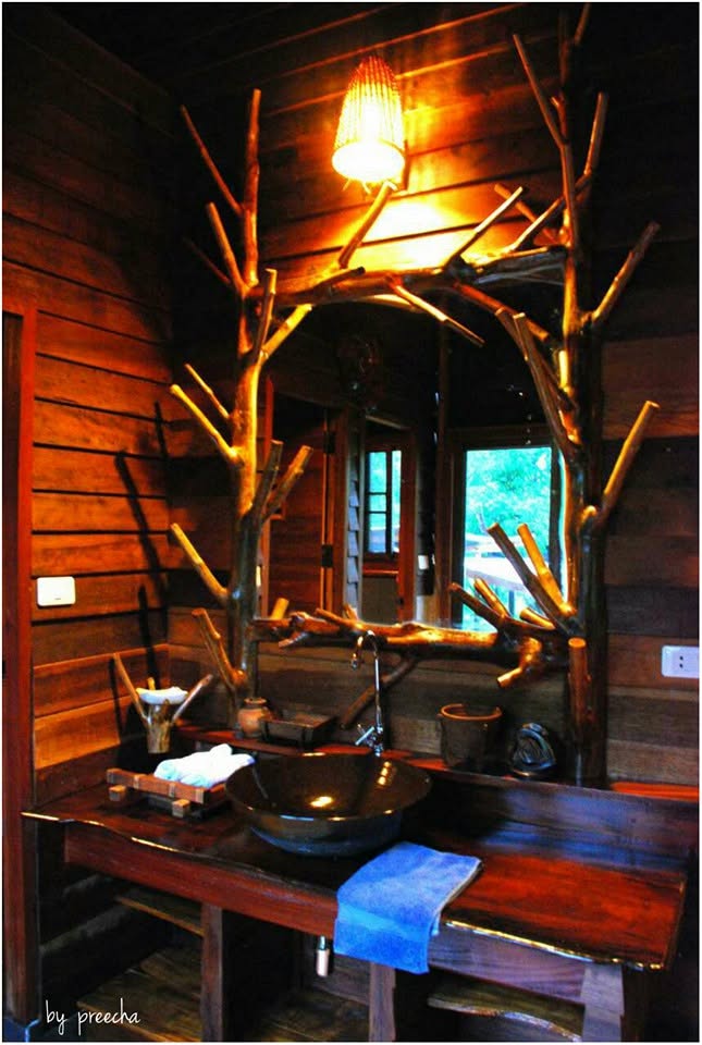 บ้านป่าริมธาร โฮมสเตย์ ทุ่งเพล จันทบุรี Cabin Creek Thailand Chanthaburi